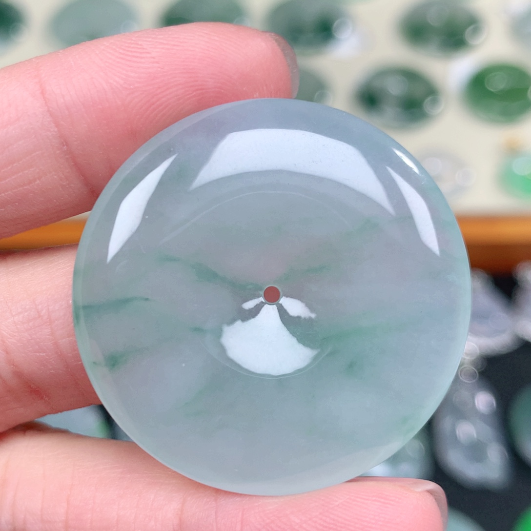 翡翠未镶嵌吊坠(不含链)36.2-6.0