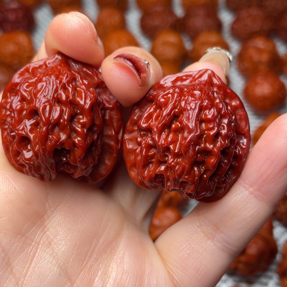 桃核吊坠文玩核桃 手把件 盘山两棱 34