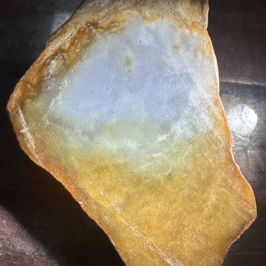 缅甸天然翡翠黄雾特色片料