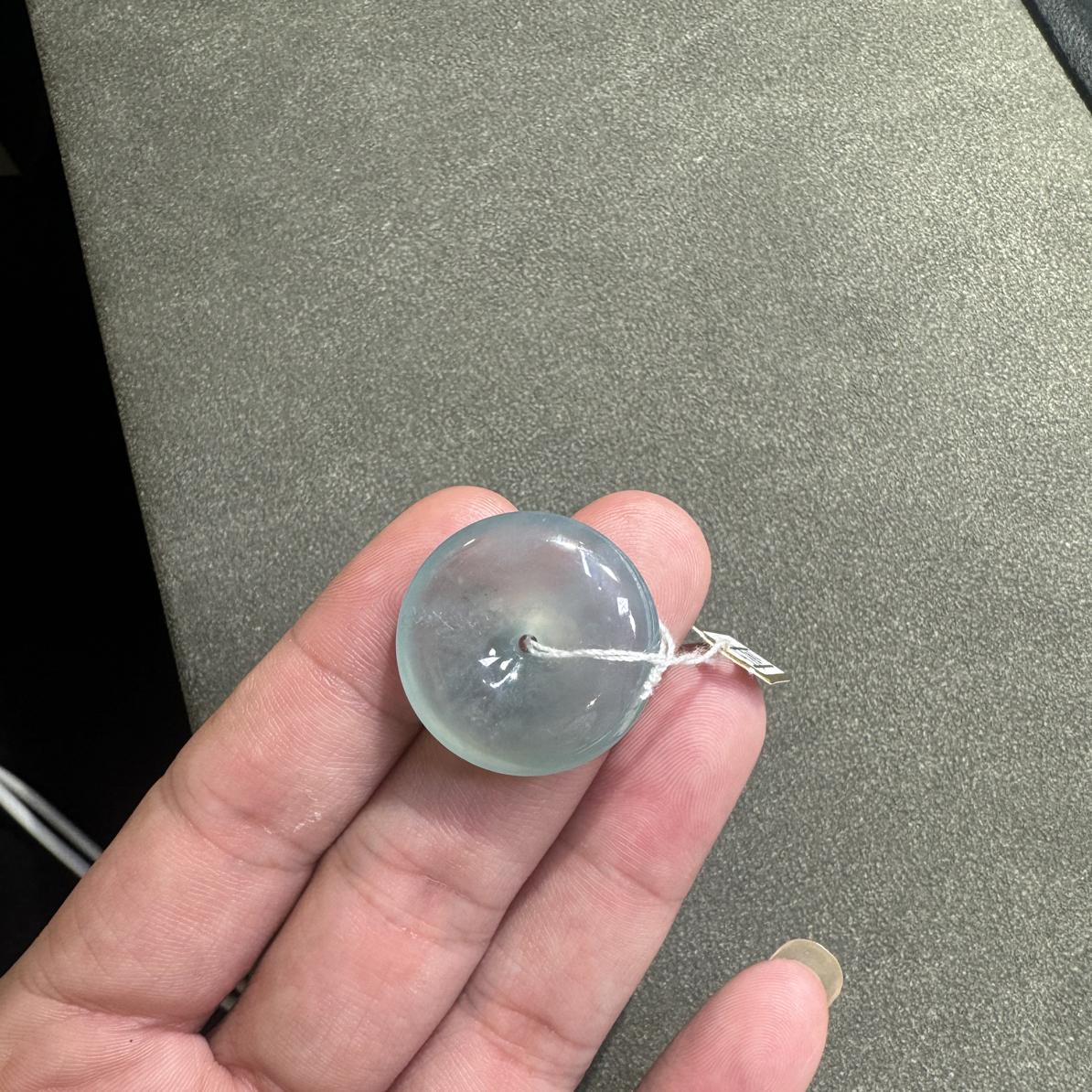 天然a货翡翠平安扣