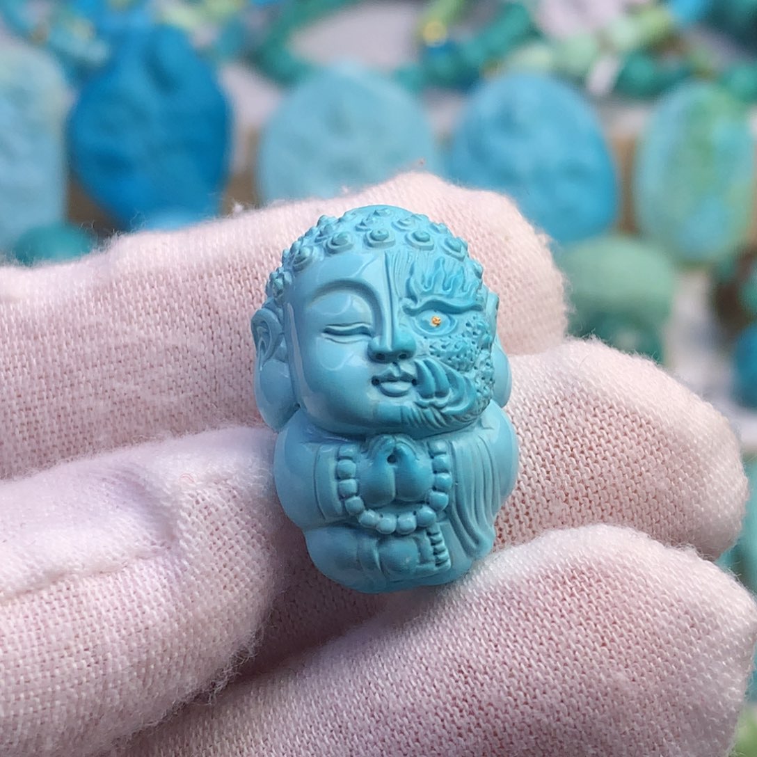 绿松石珠宝奇石未镶嵌