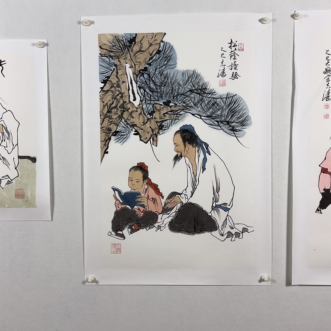 国画宋志涛，人物画作品