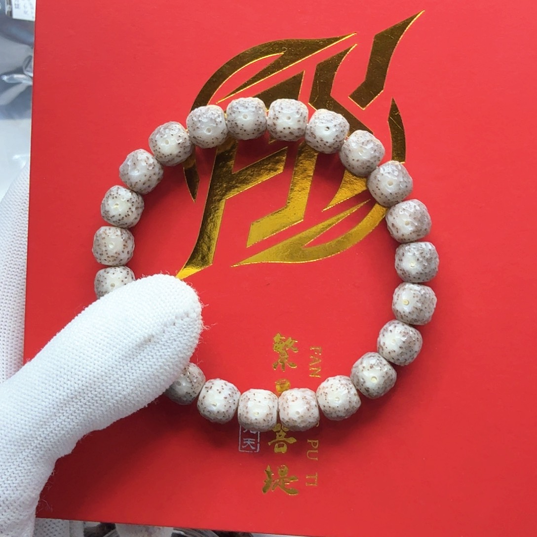 星月菩提吊坠14灰玻璃手工龙鳞尺寸10左右单圈