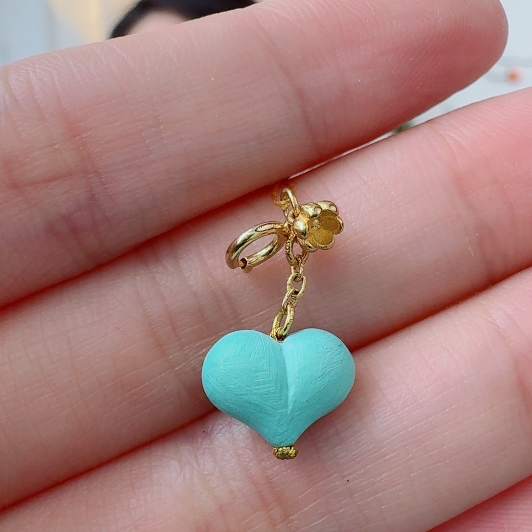 绿松石未镶嵌挂件