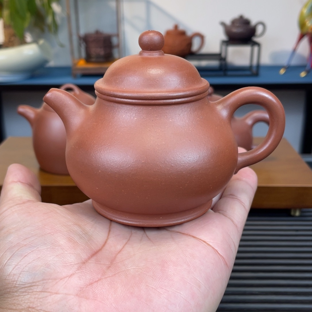 紫砂茶壶红皮龙潘壶200cc