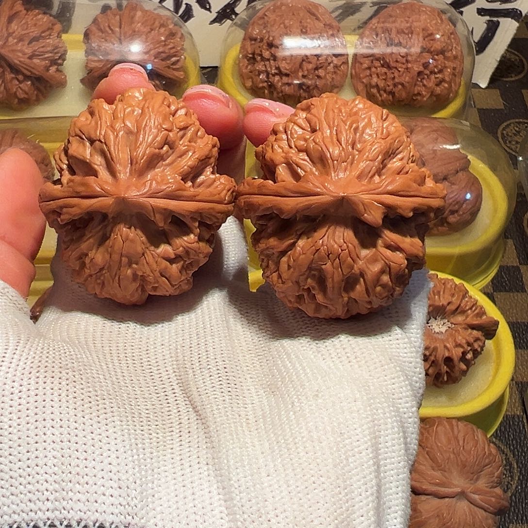 哦***室吊坠文玩核桃46全品红锦鲤