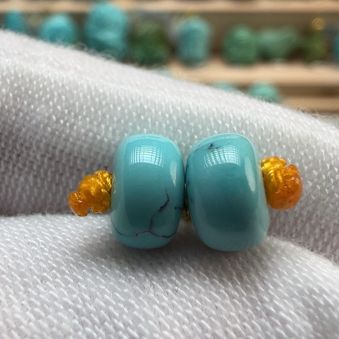 绿松石未镶嵌配饰6.6×4