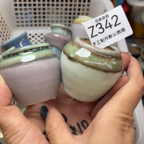 紫砂花盆微瑕342口径3.5左右