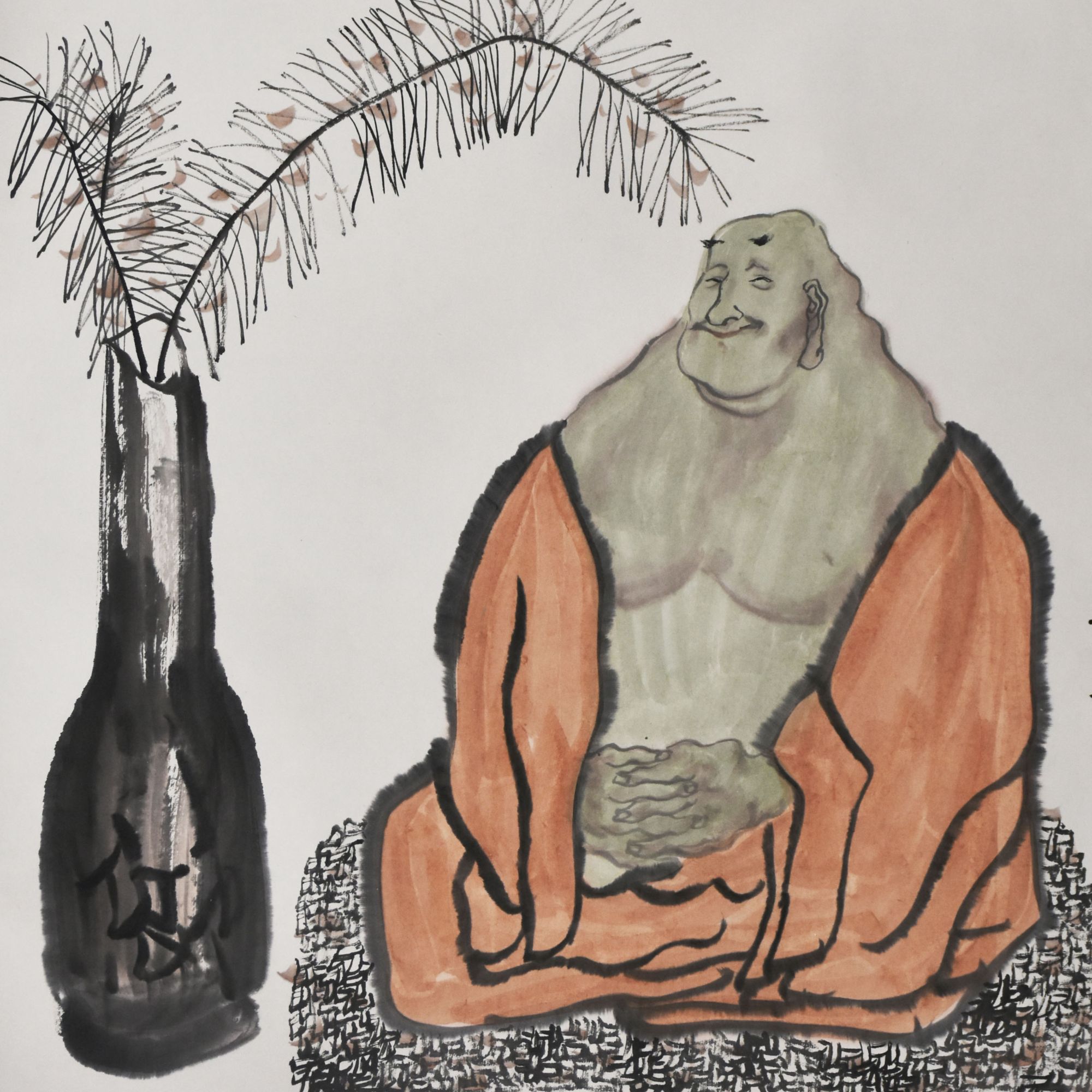 HM5140 弥勒 69×66 纸本立轴 4.1平尺