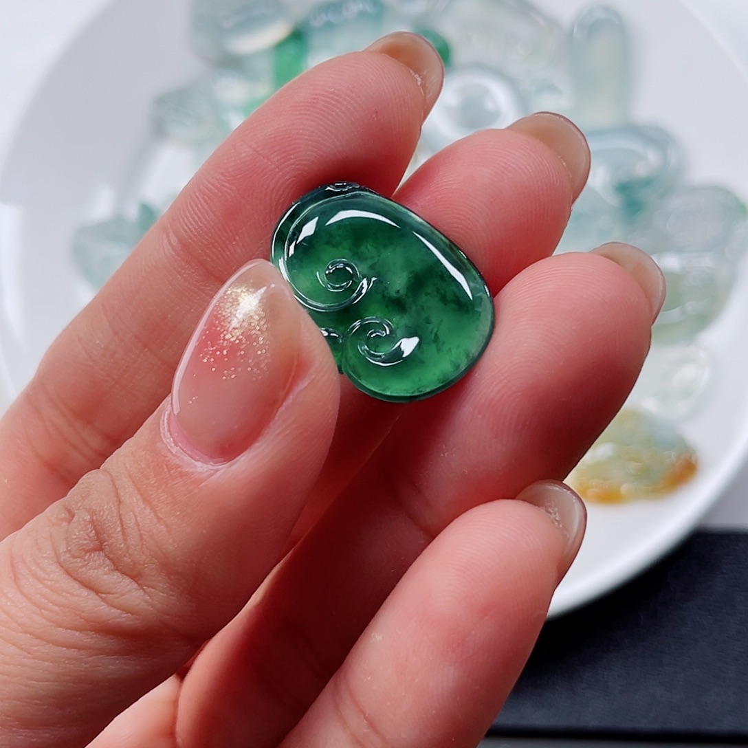 翡翠裸石纯天然A货缅甸翡翠