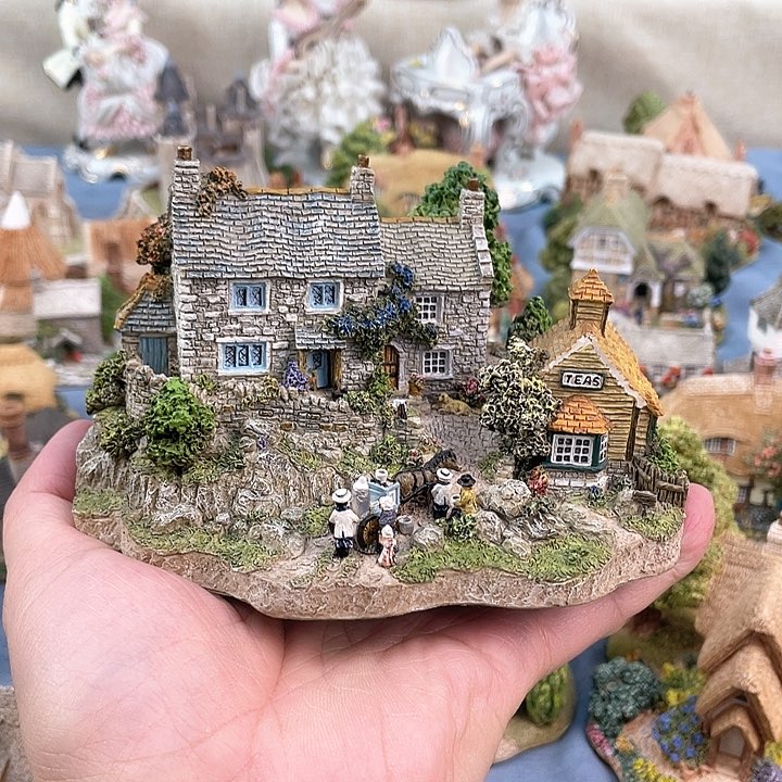 中古欧瓷瓷器小房子