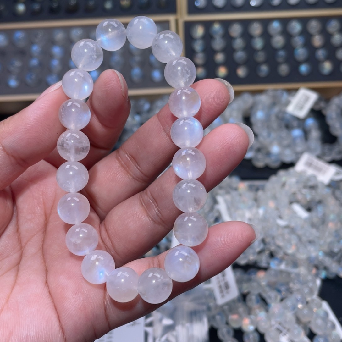 手链未镶嵌长石?**?蓝月光手链10mm