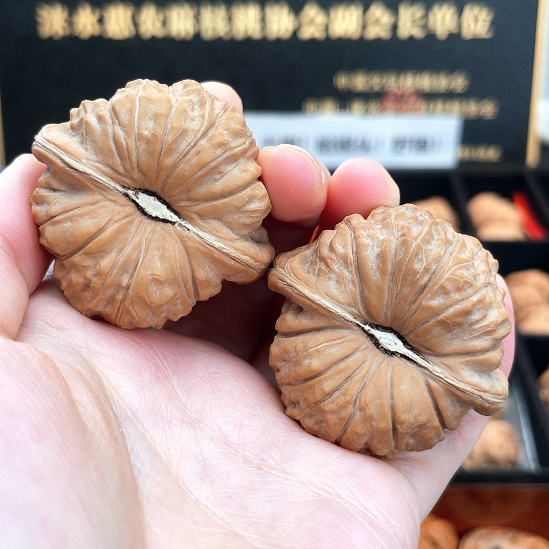 把件文玩核桃圆瓜凹底扛把子南瓜底毕业级对歪蝴蝶肩S4501