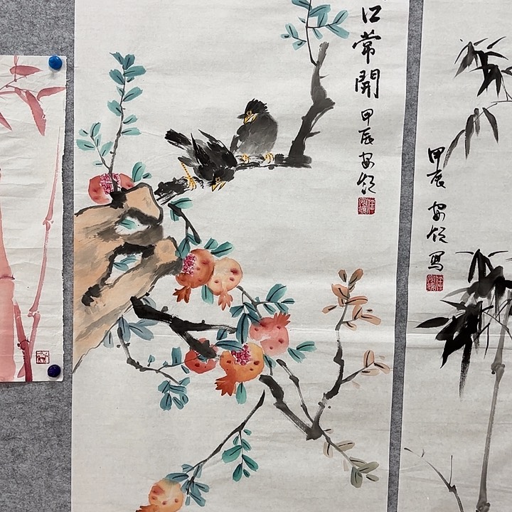 国画花鸟等多种鸟类和鸟类100.50