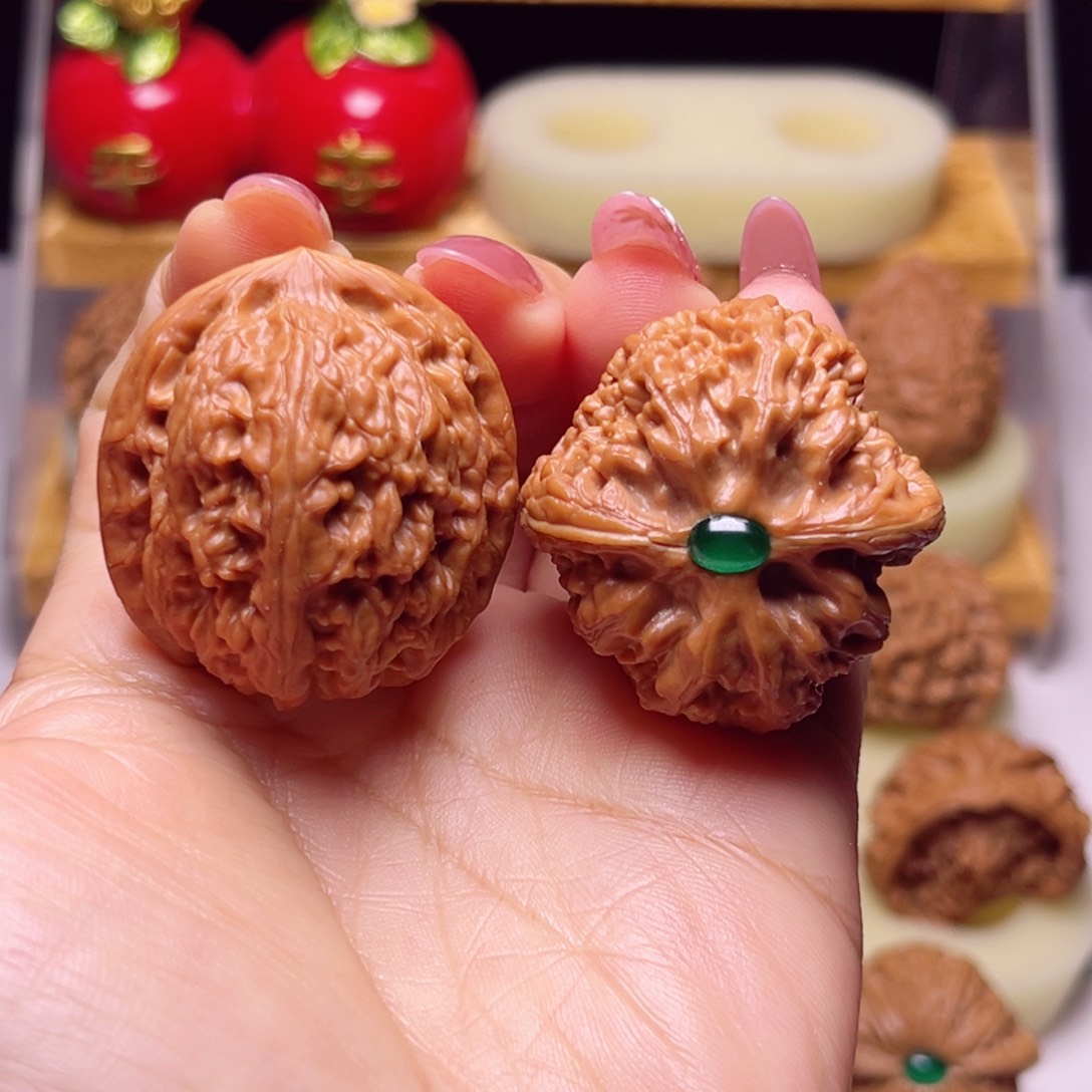 文玩核桃吊坠小众红锦鲤