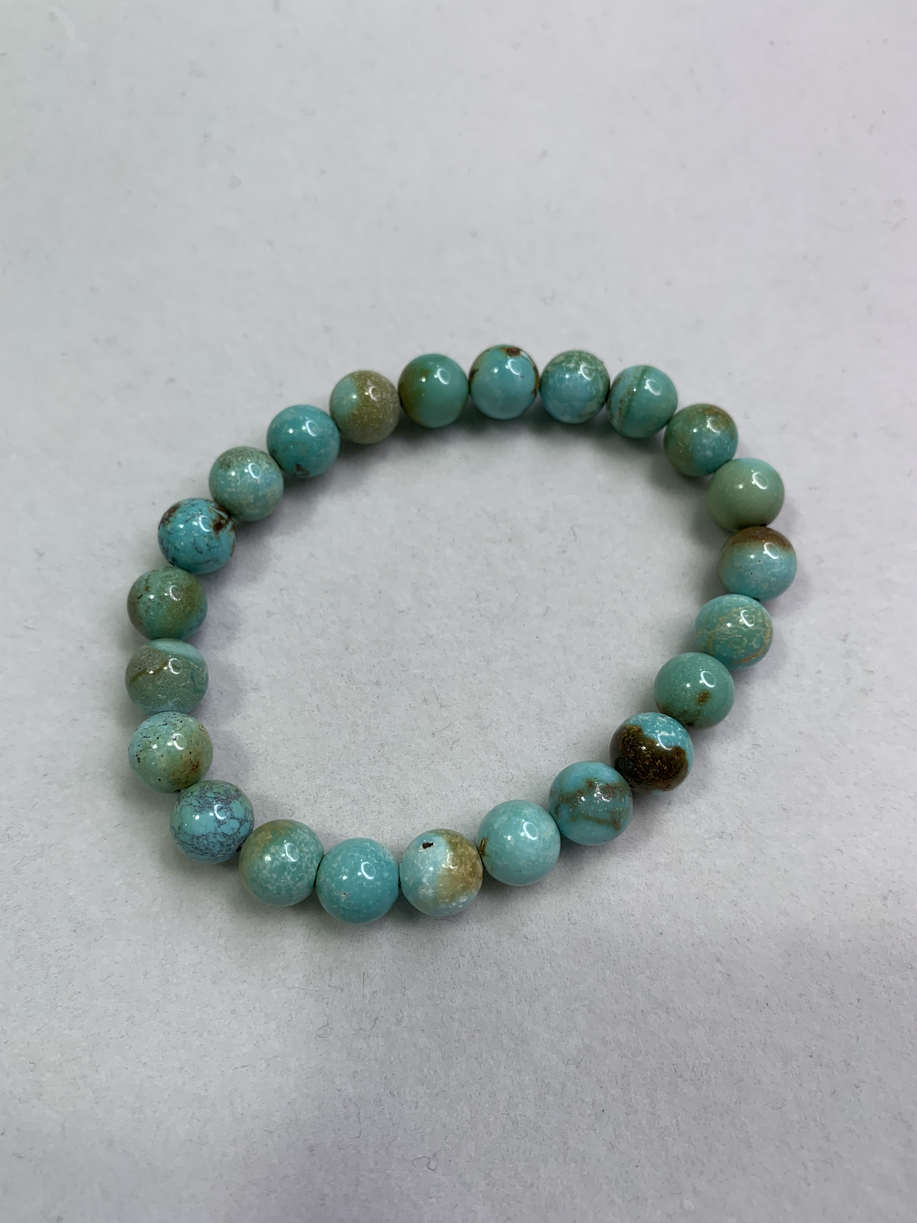 天然原矿绿松石单圈