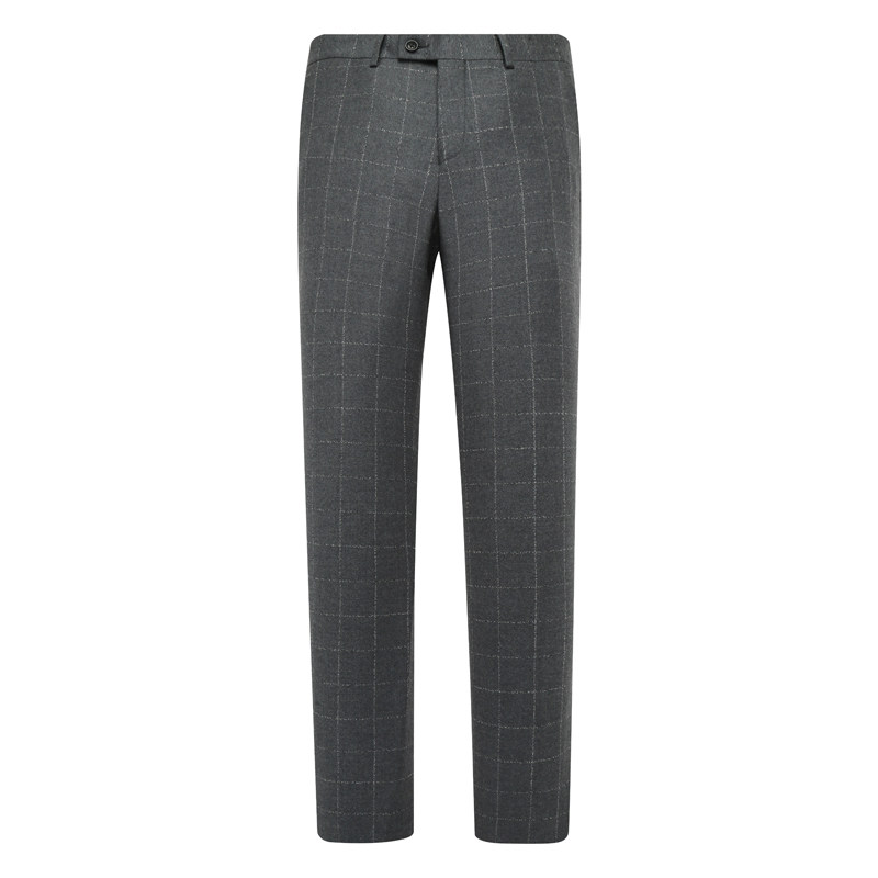 Y1643路春秋男式西裤 中腰修身商务休闲长裤 灰色