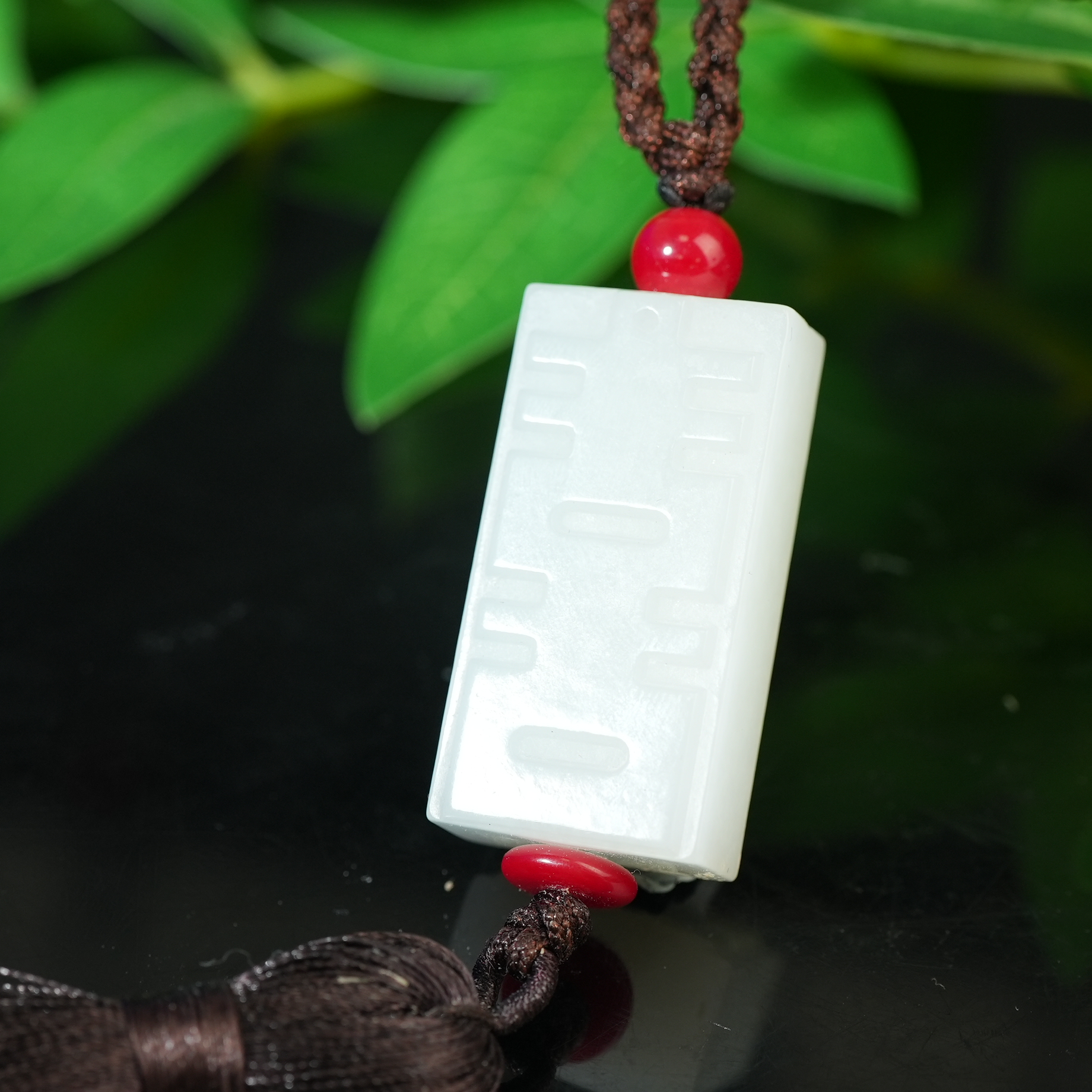 二十世纪中期和田玉喜字玉佩【华豫之门】ALF241228035