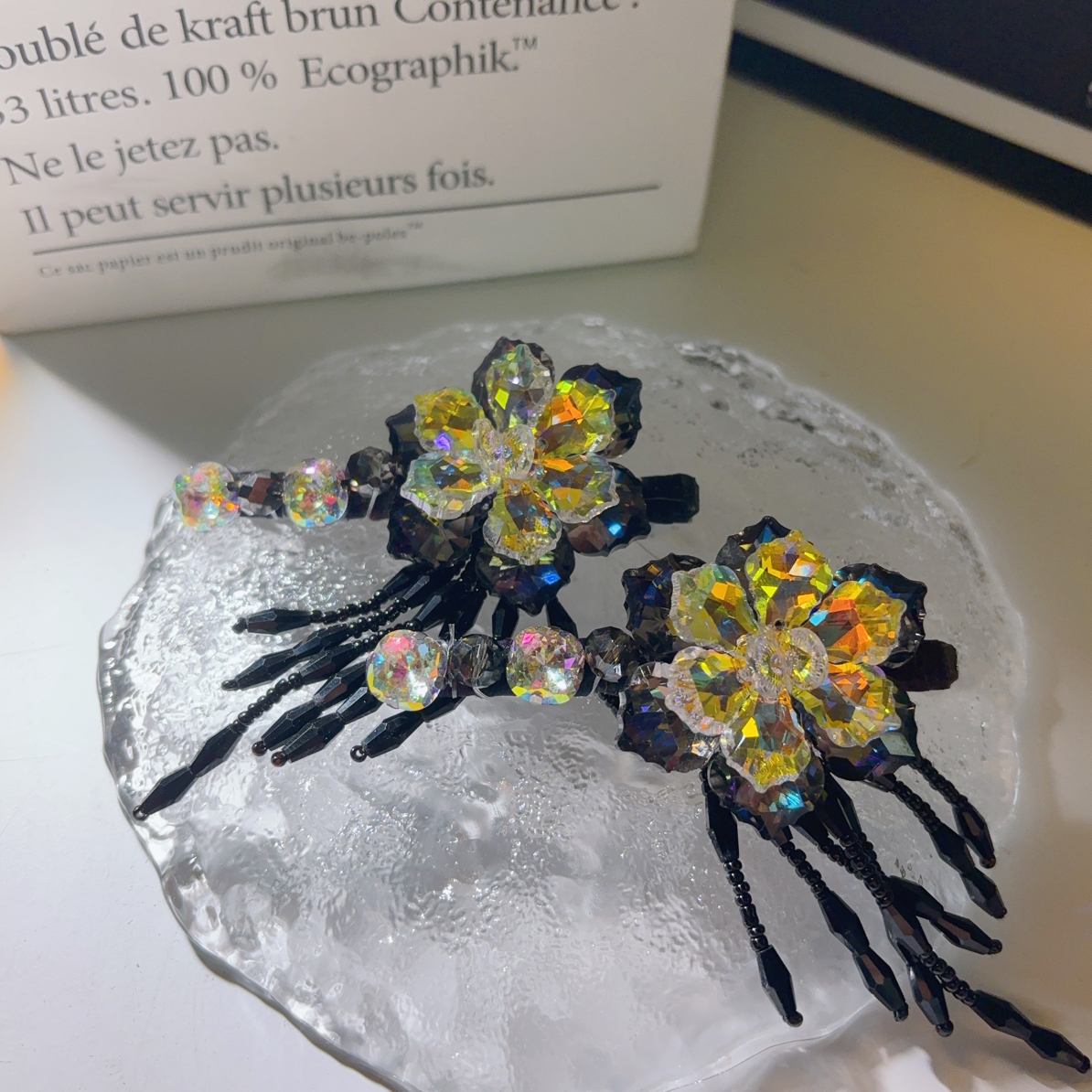 A8537编号紫莹轻奢发饰《鸭夹》