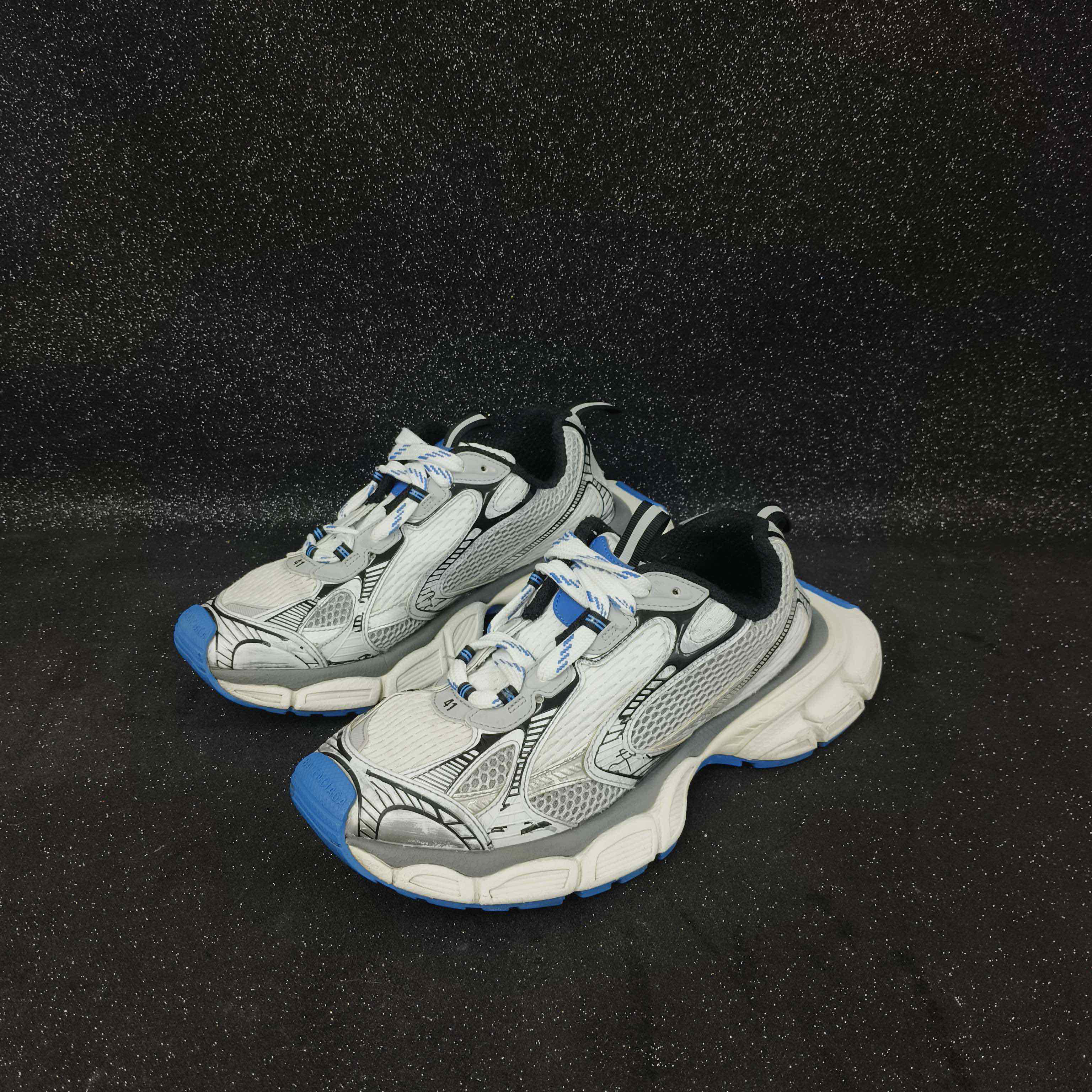 95新 Balenciaga/巴黎世家 41码/巴黎世家灰蓝3XL/潮鞋