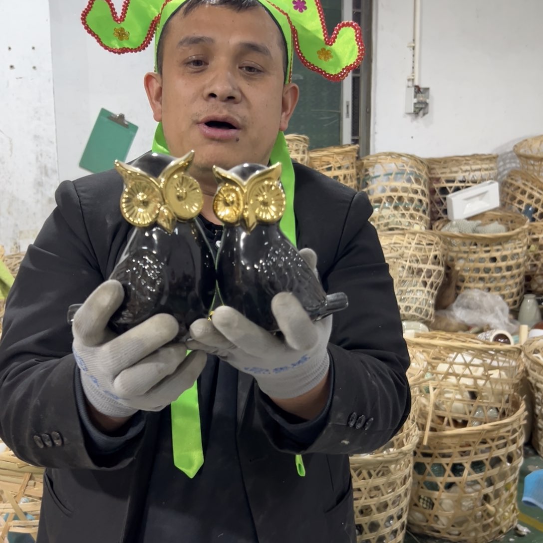 摆件9 号高中低温陶瓷工艺瓶（部分微瑕）