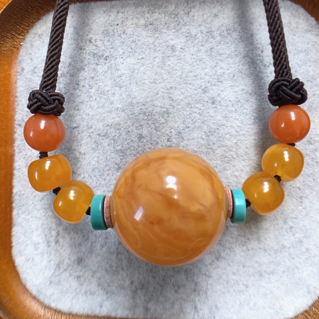 蜜蜡颈饰未镶嵌蜜蜡