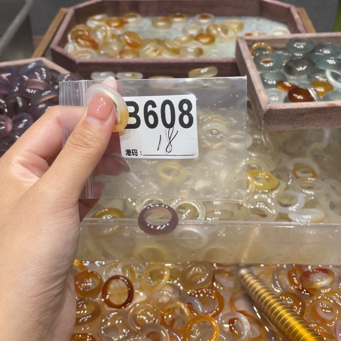 玛瑙/玉髓未镶嵌戒指608