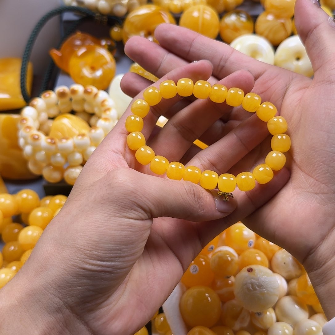 蜜蜡珠宝奇石未镶嵌同料老型10mm