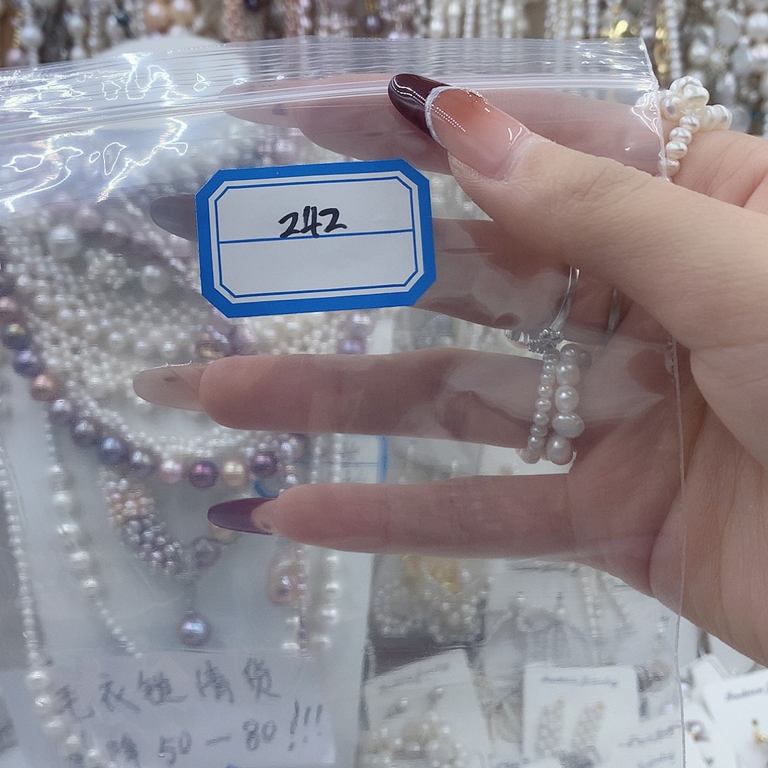 谎***言耳饰银S925镶嵌淡水珍珠