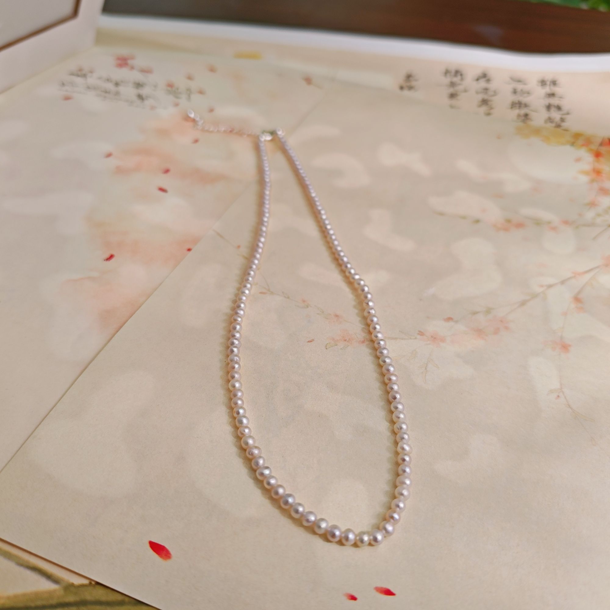 灰珍珠锁骨链 1480  多样式发一件