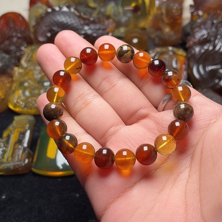 琥珀未镶嵌颈饰9➕多宝172