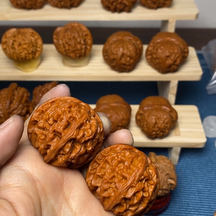 渡***、文玩核桃把件苹果