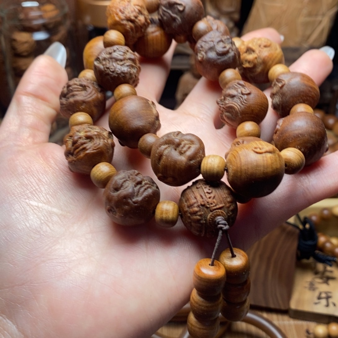 檀香木手串/手链18罗汉