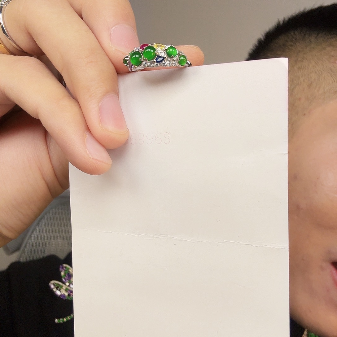 翡翠未镶嵌颈饰一件