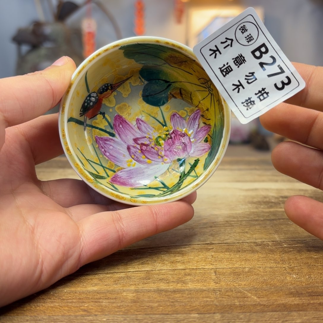 景德镇纯手工柴烧手绘陶瓷