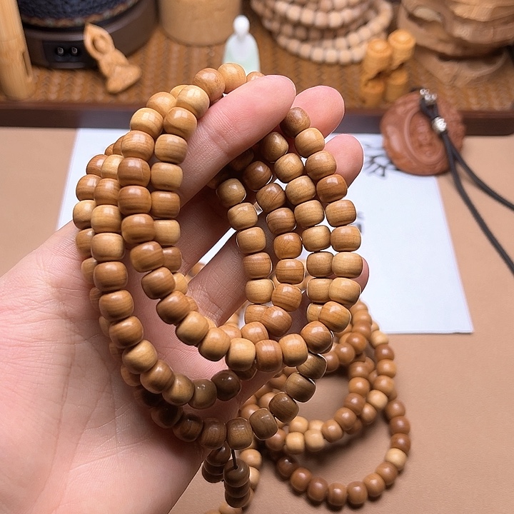 檀香木手串/手链8x9x108 横纹