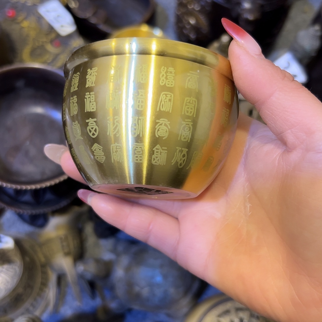 黄铜摆件，文房摆件