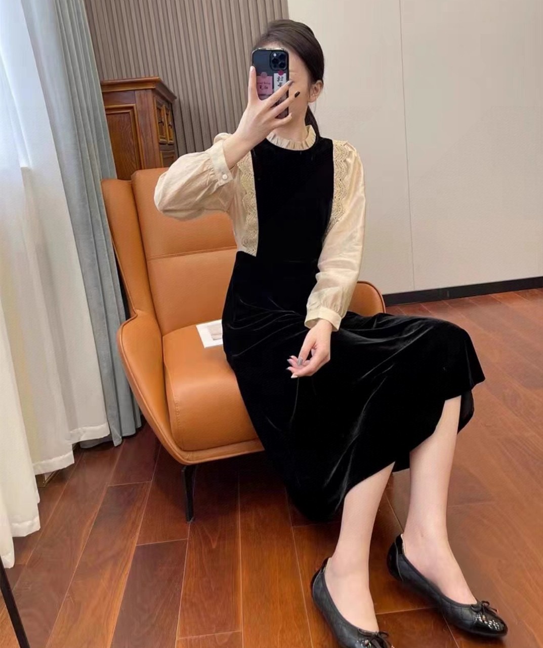 新-宸宸-冬251-300季女装外套时尚百搭法式黑色