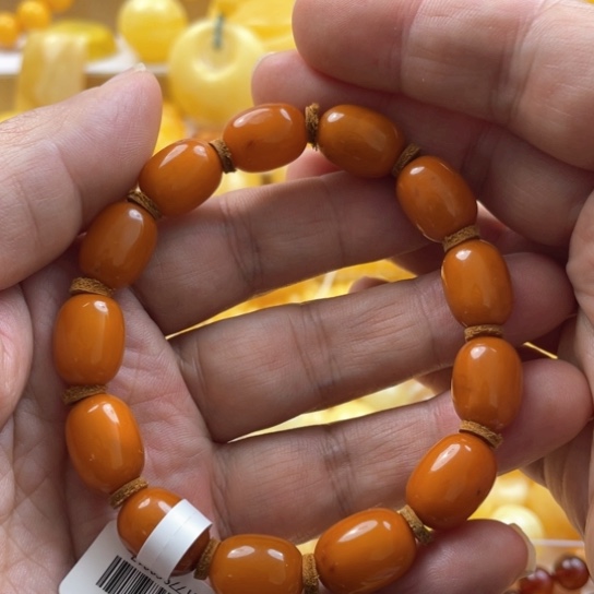 蜜蜡手串未镶嵌手串
