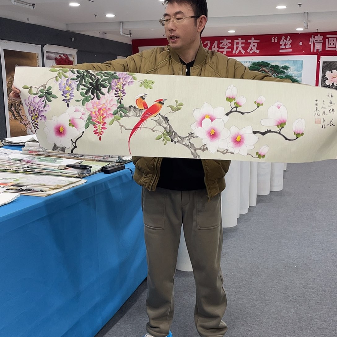 国画今天上午国画作品展示