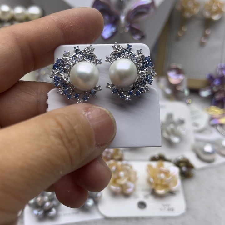 淡水珍珠颈饰银S925镶嵌