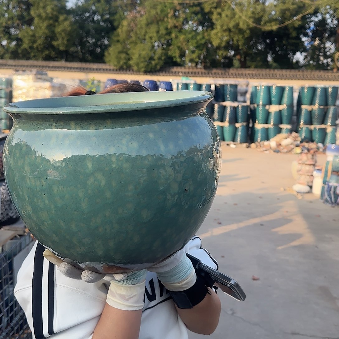 紫砂茶壶王嫂花盆1115-149高25口30