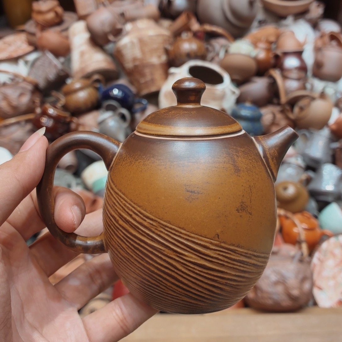 柴烧原矿高岭土茶器皿