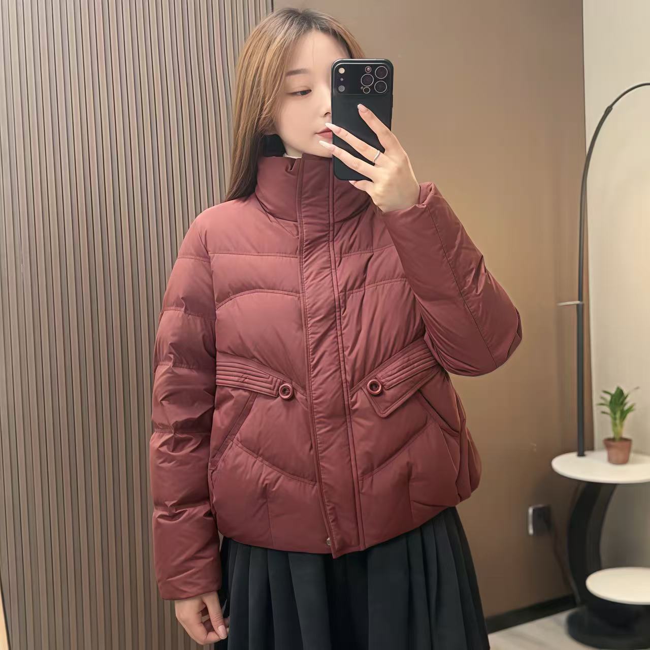 【雅致轻奢】女士冬季羽绒服立领时尚百搭加厚保暖鸭绒服XB-L808
