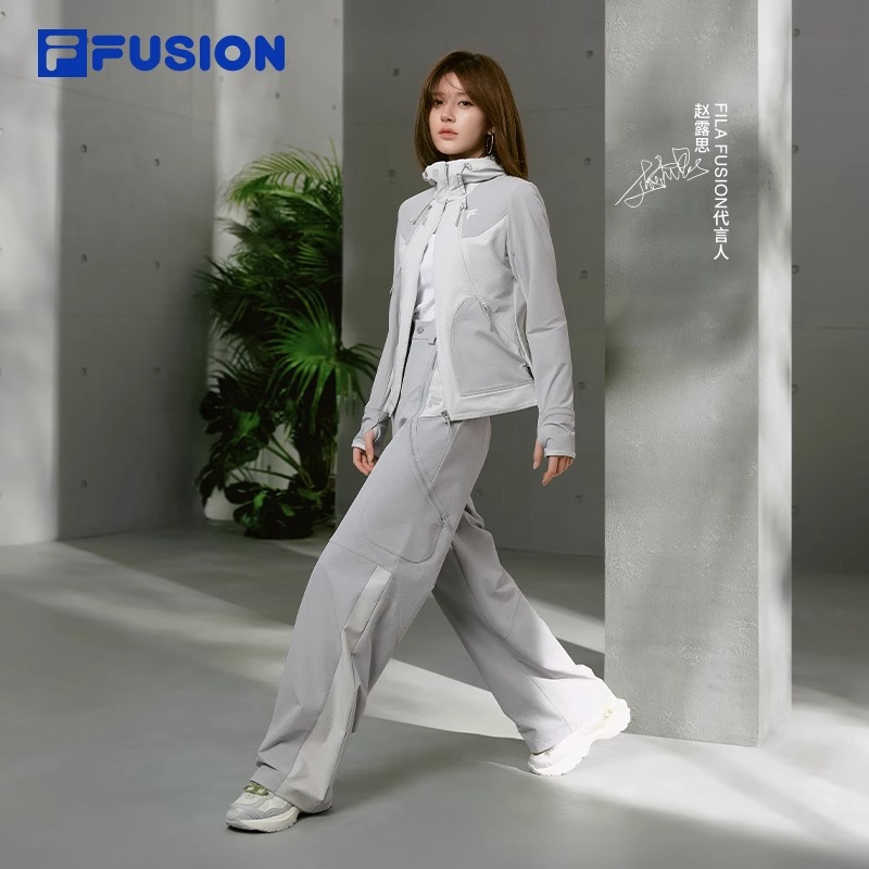 【露思同款】FUSION斐乐潮牌长裤女新款宽松休闲裤&T11W511804F