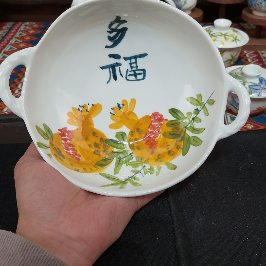 摆件景德镇手工手绘高温瓷器