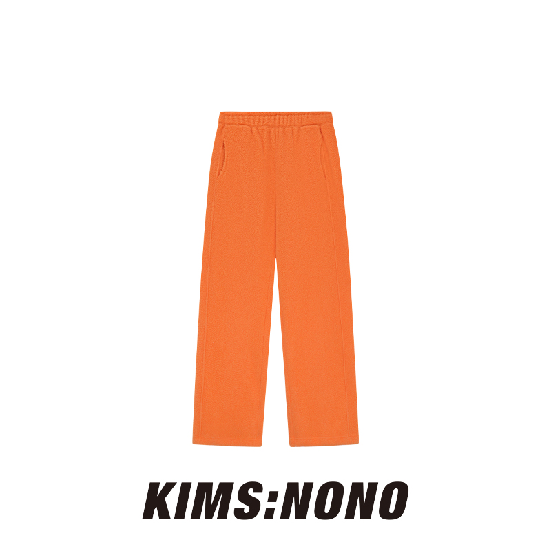 RACK124009时尚垂感时尚高腰休闲裤2025年冬季纯色简约直筒腿裤女