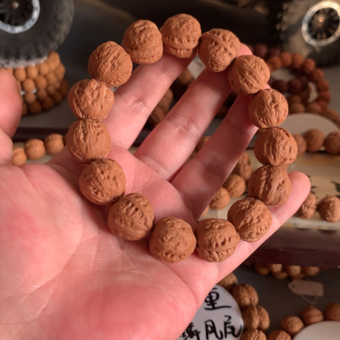 文玩核桃手串京八棱1.7