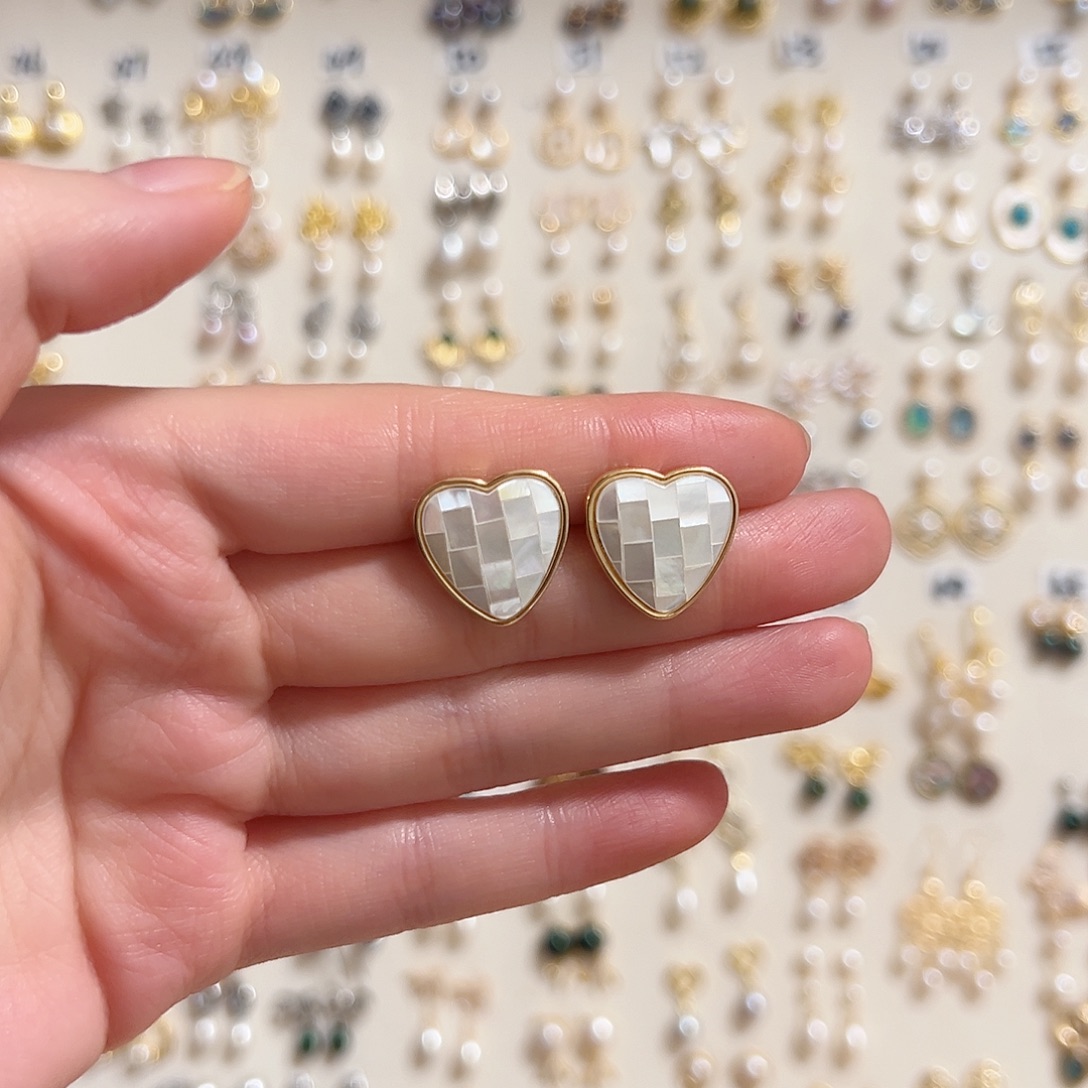 耳饰银S925镶嵌淡水珍珠