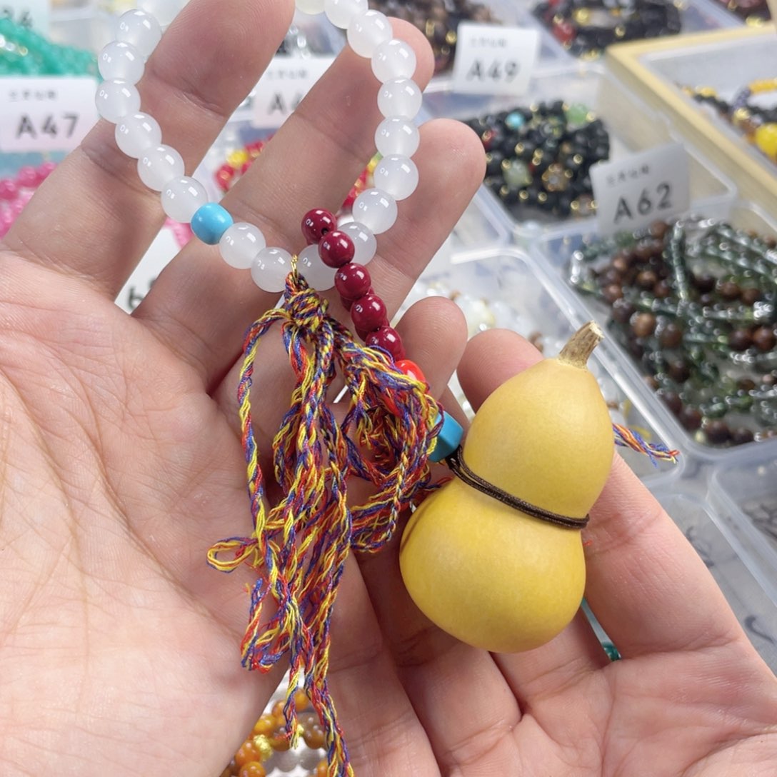 檀香紫檀（小叶紫檀）手串银S925镀金镶嵌